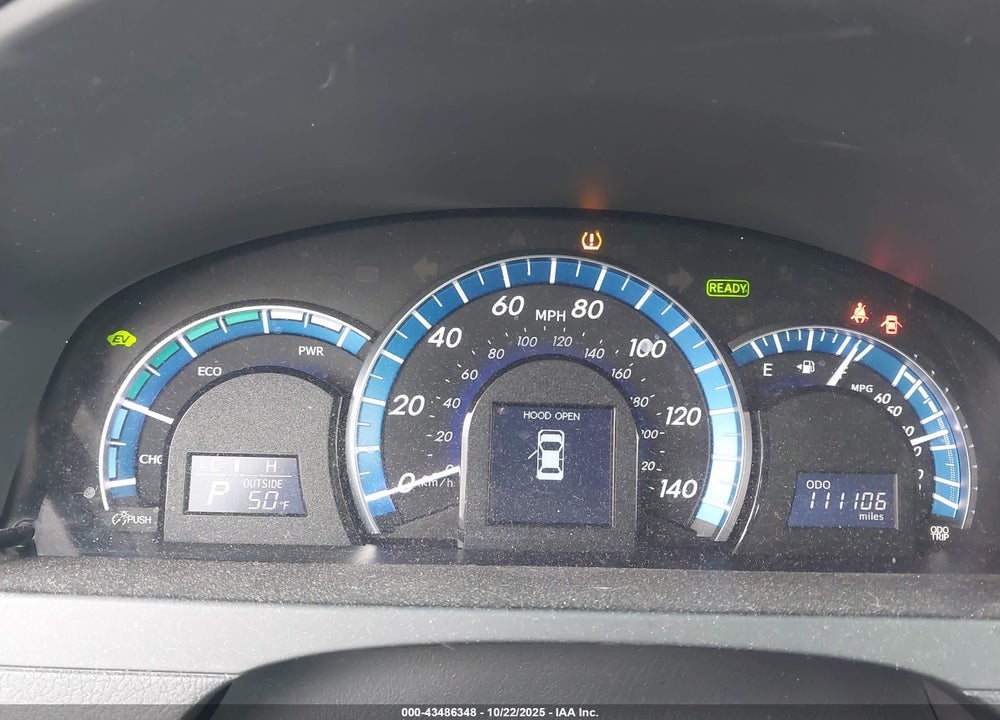 2014 TOYOTA CAMRY HYBRID XLE VIN: 4T1BD1FK7EU103634