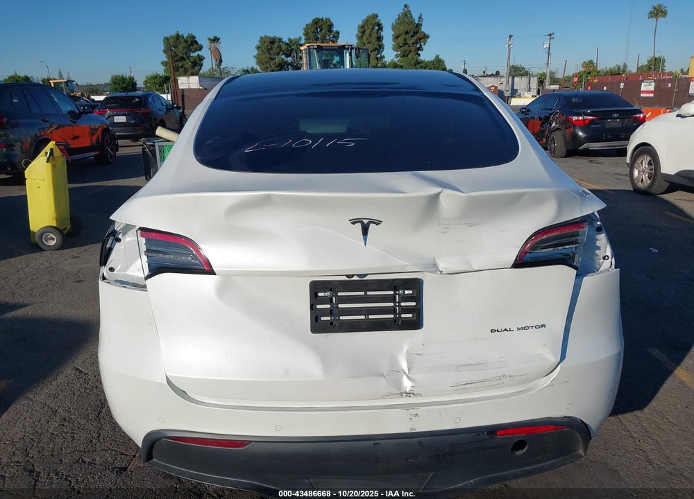 2021 TESLA MODEL Y LONG RANGE DUAL MOTOR ALL-WHEEL DRIVE VIN: 5YJYGAEE7MF159534