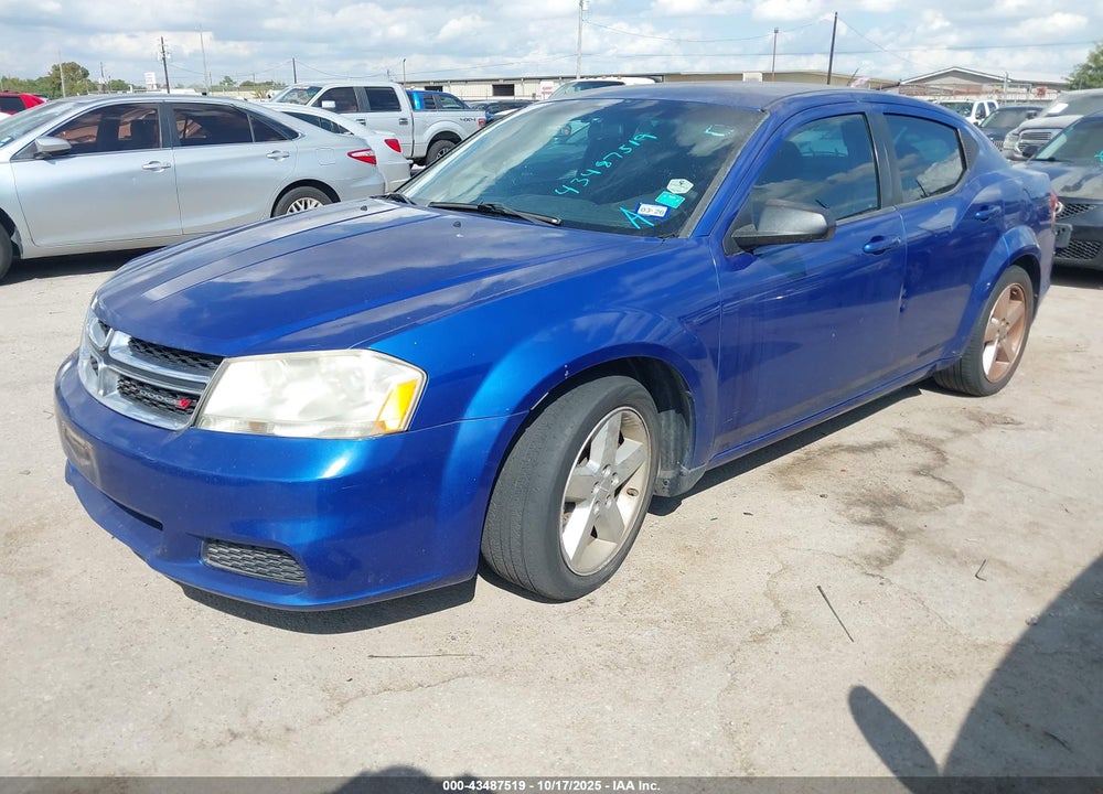 2013 DODGE AVENGER VIN: 1C3CDZAB0DN594642