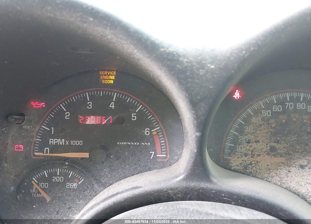 2003 PONTIAC GRAND AM GT VIN: 1G2NW52E63C315290