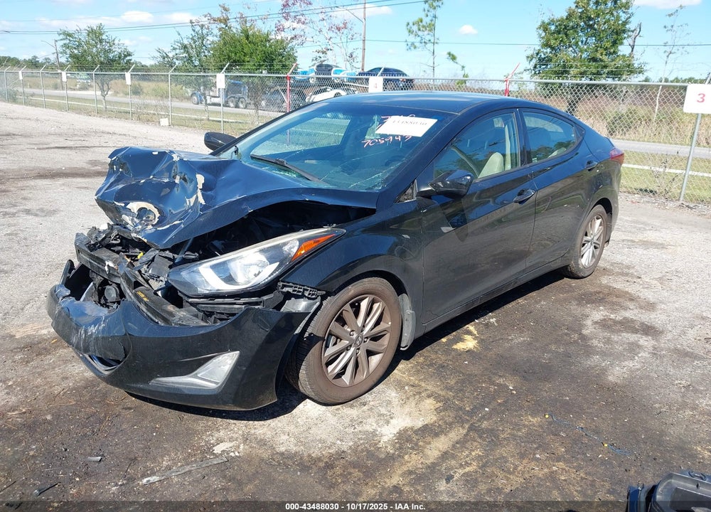 2016 HYUNDAI ELANTRA SE VIN: 5NPDH4AE4GH705943