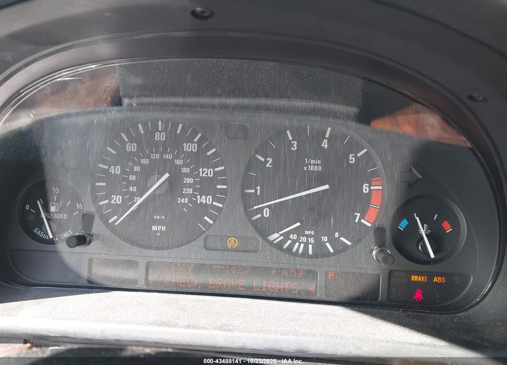 2000 BMW 540IA VIN: WBADN6345YGM65975