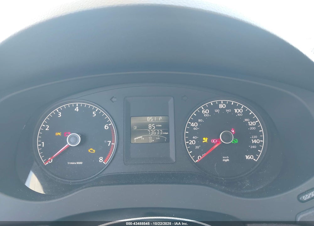2013 VOLKSWAGEN JETTA 2.0L S VIN: 3VW2K7AJ0DM431957