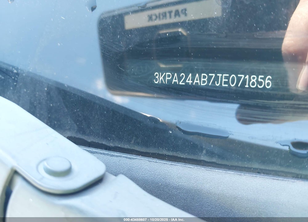 2018 KIA RIO VIN: 3KPA24AB7JE071856