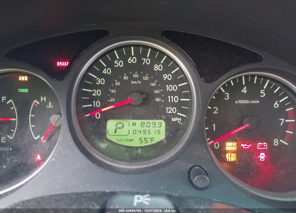 2007 SUBARU FORESTER VIN: JF1SG65627H703217