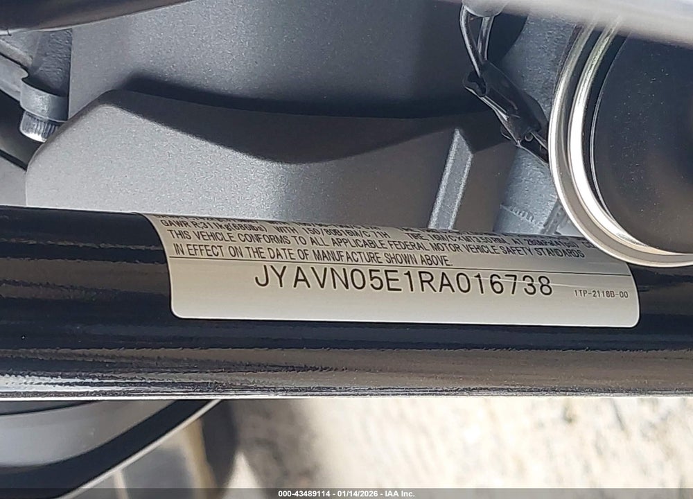 2024 YAMAHA XVS950 CUD VIN: JYAVN05E1RA016738