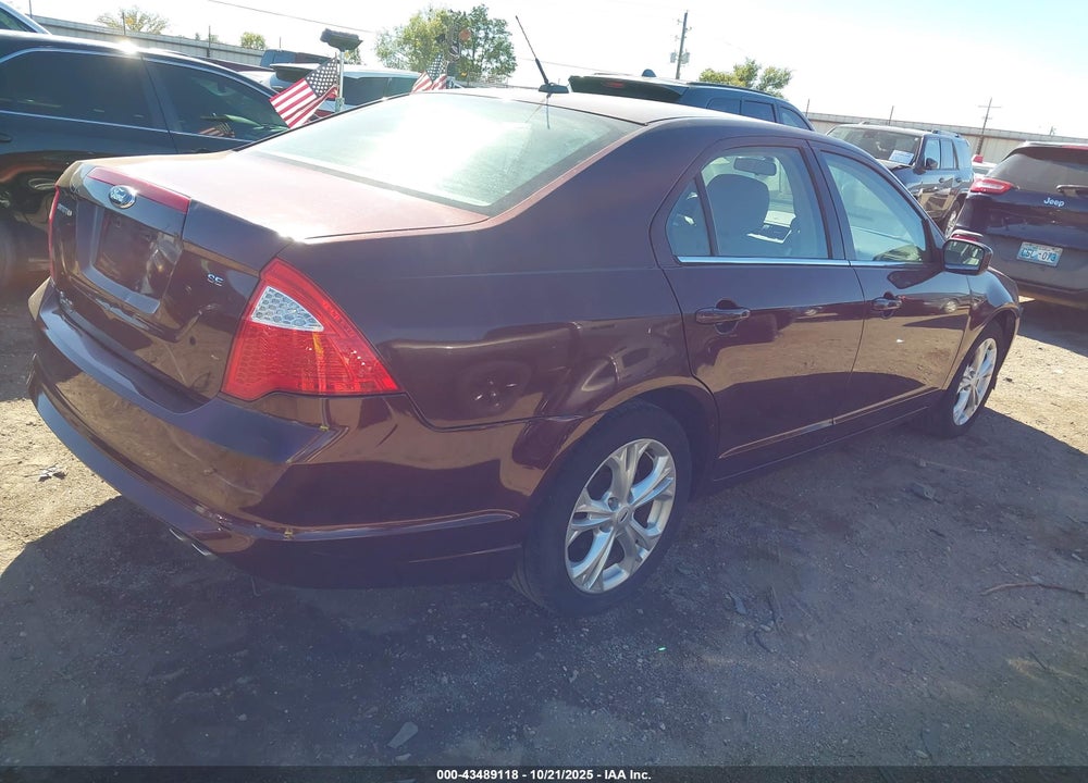 2012 FORD FUSION SE VIN: 3FAHP0HA0CR212788