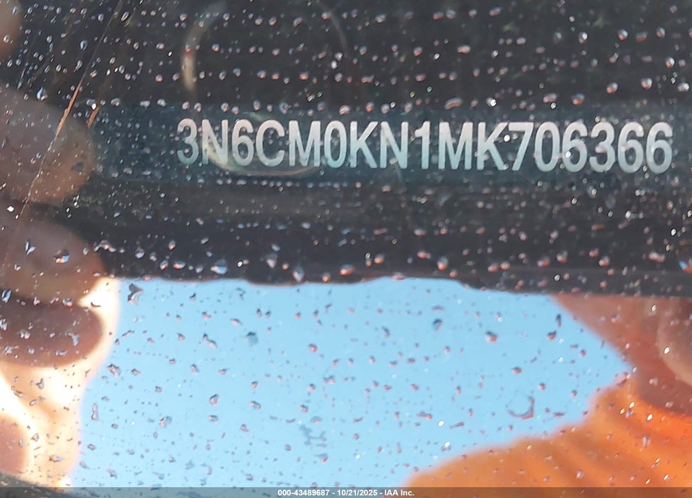 2021 NISSAN NV200  CARGO SV XTRONIC CVT VIN: 3N6CM0KN1MK706366