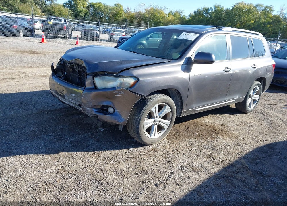 2008 TOYOTA HIGHLANDER SPORT VIN: JTEDS43A782063115