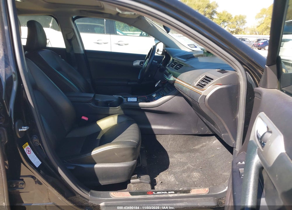 2012 LEXUS CT 200H PREMIUM VIN: JTHKD5BH5C2119022