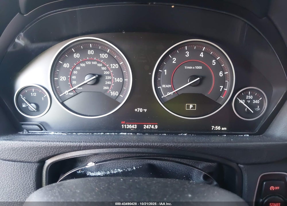 2016 BMW 3 SERIES VIN: WBA8B7C58GK702933