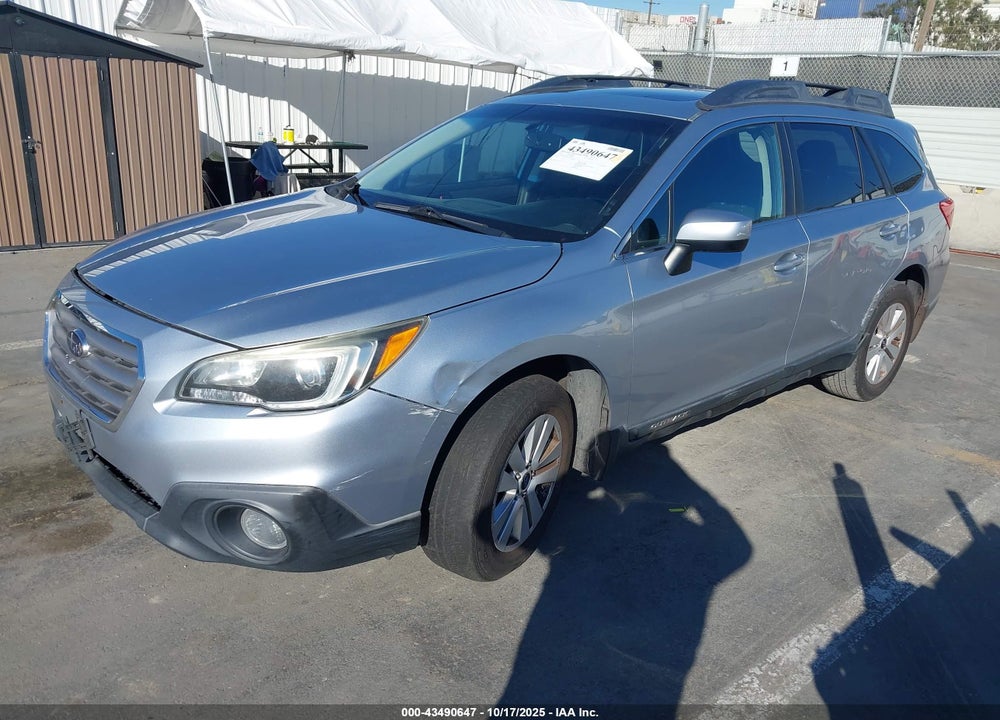 2016 SUBARU OUTBACK 2.5I PREMIUM VIN: 4S4BSAEC0G3279658