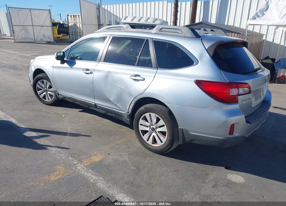 2016 SUBARU OUTBACK 2.5I PREMIUM VIN: 4S4BSAEC0G3279658
