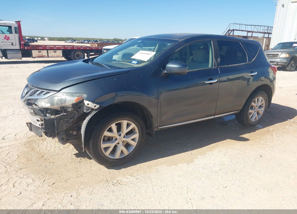2011 NISSAN MURANO S VIN: JN8AZ1MWXBW167212