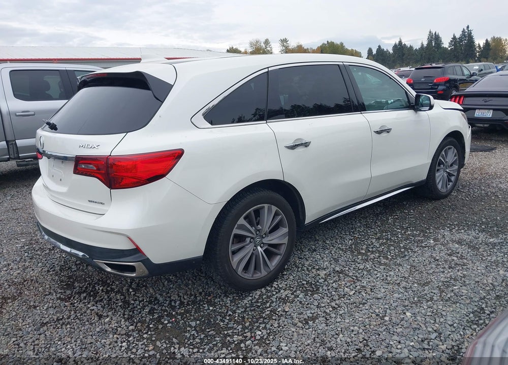 2017 ACURA MDX TECHNOLOGY PACKAGE VIN: 5FRYD4H5XHB035865