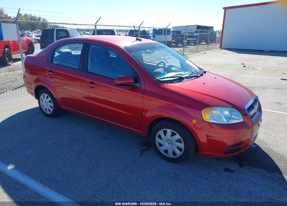 2009 CHEVROLET AVEO LT VIN: KL1TD56E29B342074