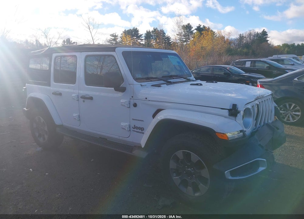 2021 JEEP WRANGLER UNLIMITED SAHARA 4X4 VIN: 1C4HJXEG1MW776543