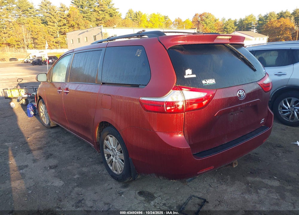 2016 TOYOTA SIENNA XLE 7 PASSENGER VIN: 5TDDK3DC0GS135648