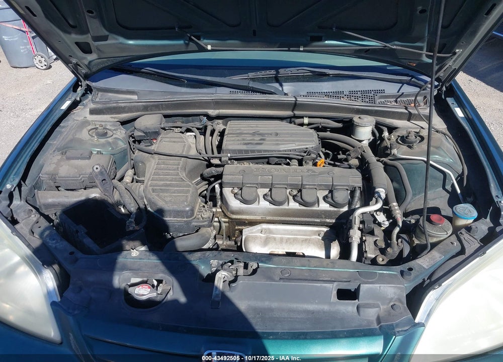 2002 HONDA CIVIC LX VIN: 1HGES16552L072789