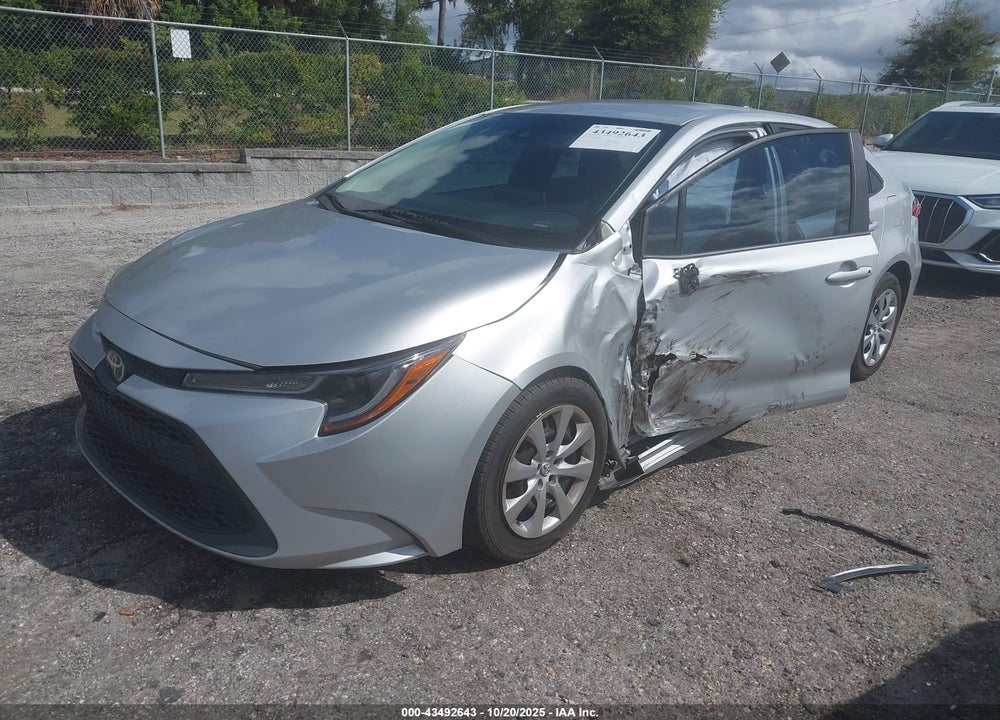 2021 TOYOTA COROLLA LE VIN: 5YFEPMAE3MP186955