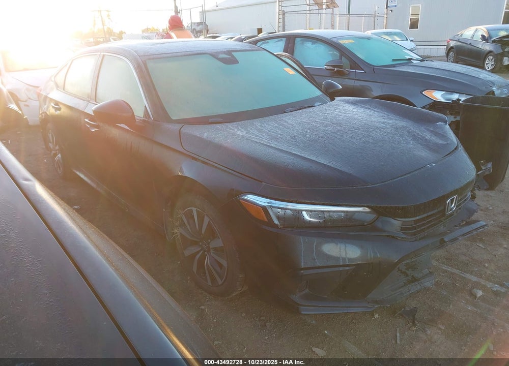 2022 HONDA CIVIC EX VIN: JHMFE1F70NX000227