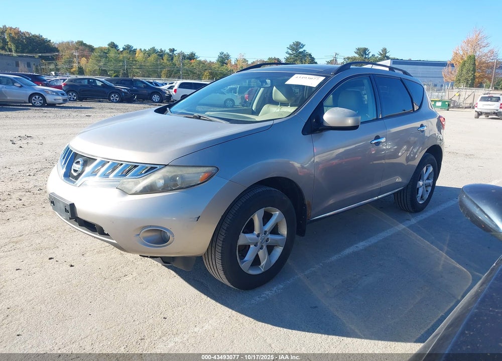 2009 NISSAN MURANO VIN: JN8AZ18W59W147065