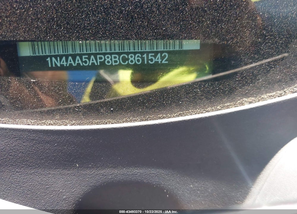 2011 NISSAN MAXIMA 3.5 SV VIN: 1N4AA5AP8BC861542
