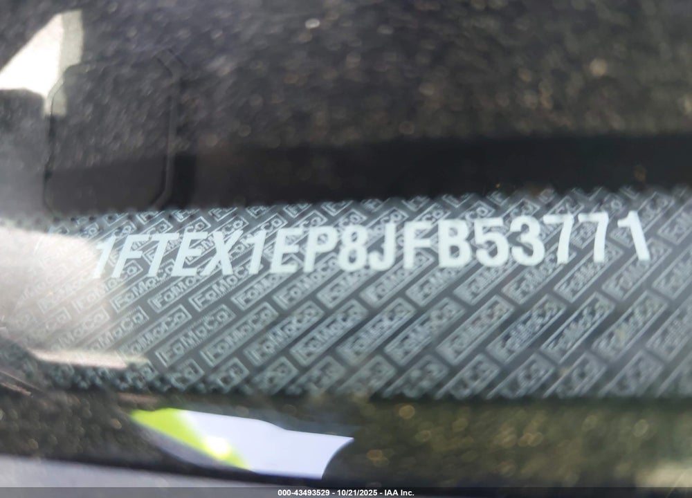2018 FORD F-150 XL VIN: 1FTEX1EP8JFB53771