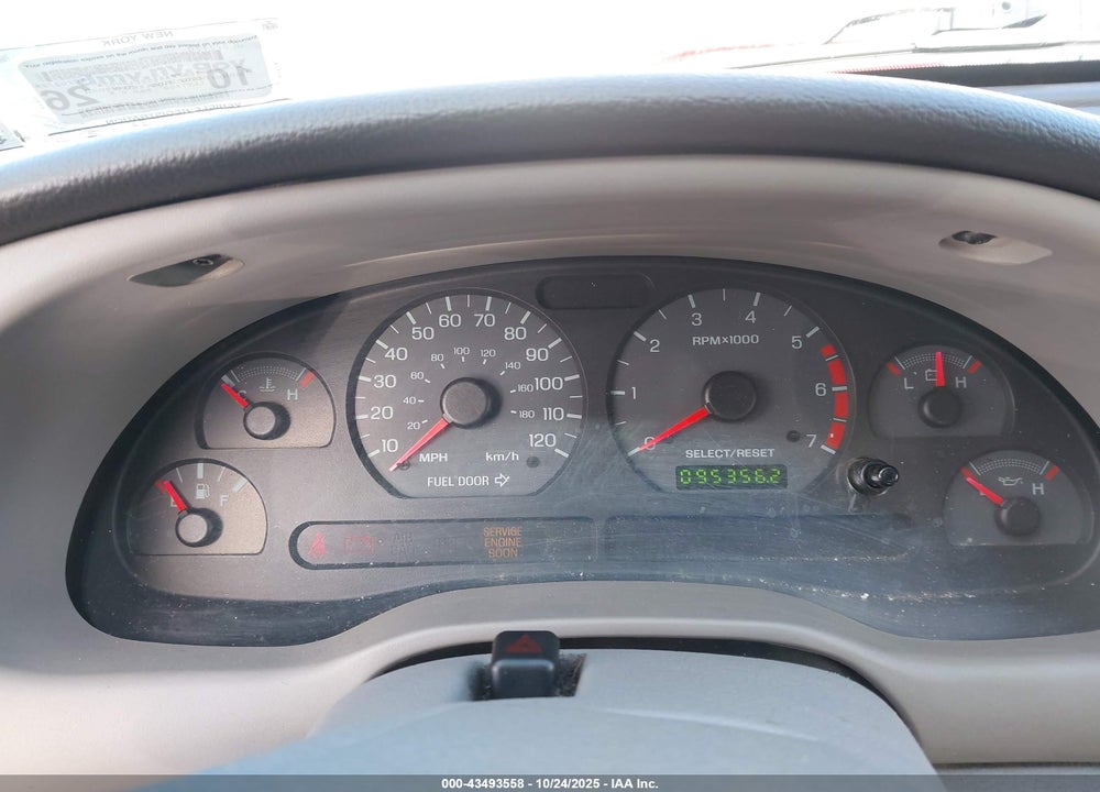 2002 FORD MUSTANG VIN: 1FAFP44452F180074