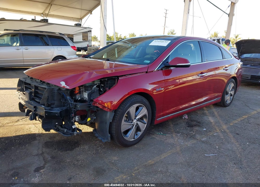 2016 HYUNDAI SONATA HYBRID LIMITED VIN: KMHE34L15GA023038