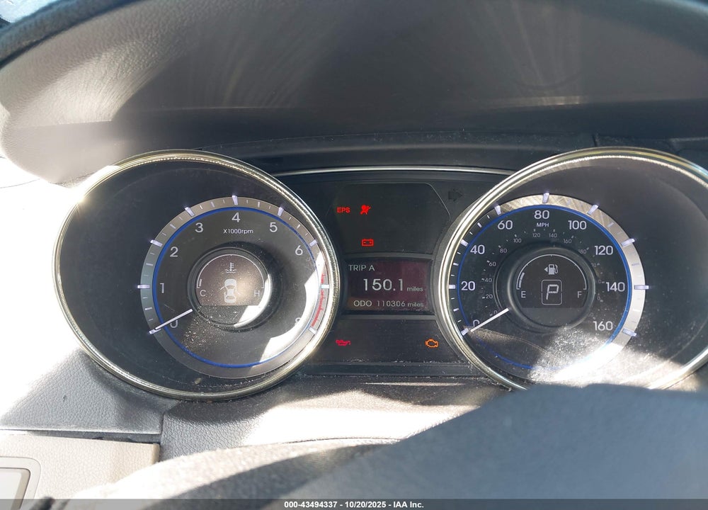 2012 HYUNDAI SONATA GLS VIN: 5NPEB4AC3CH502945