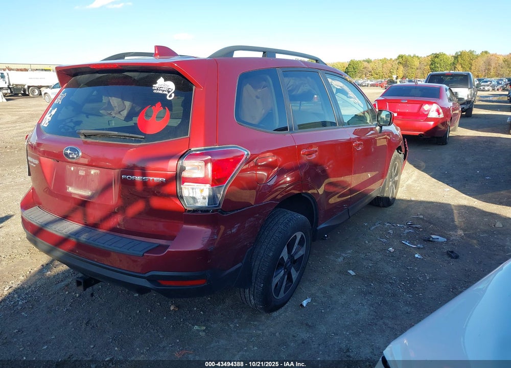 2018 SUBARU FORESTER 2.5I PREMIUM VIN: JF2SJAGC2JH580108