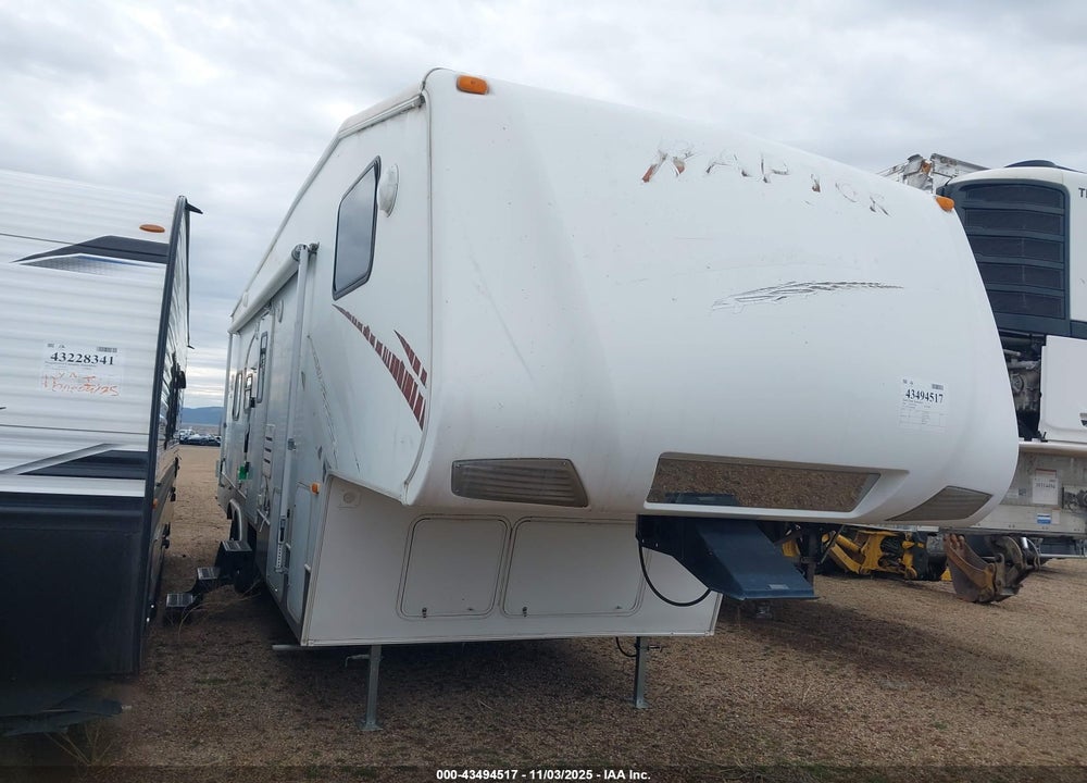 2008 KEYSTONE RAPTOR VIN: 4YDF299218R800808