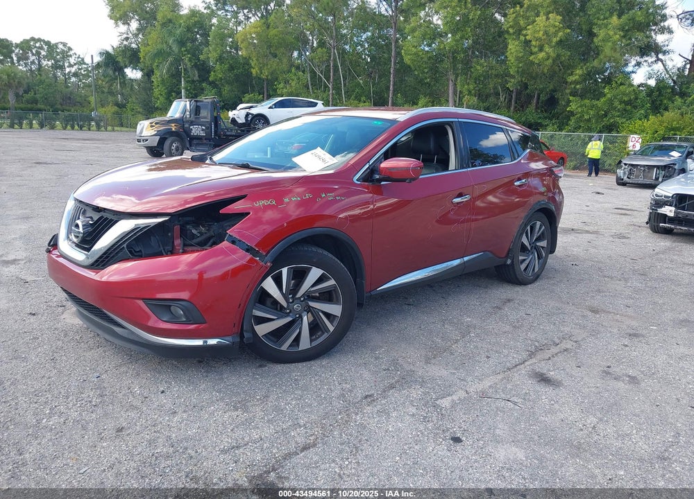 2017 NISSAN MURANO PLATINUM VIN: 5N1AZ2MH4HN123722