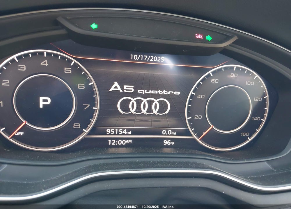 2019 AUDI A5 45 PREMIUM VIN: WAUENCF5XKA065413