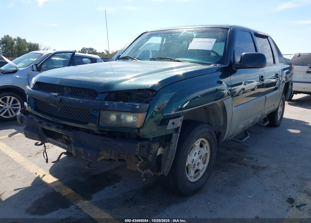 2002 CHEVROLET AVALANCHE 1500 VIN: 3GNEK13T12G184494