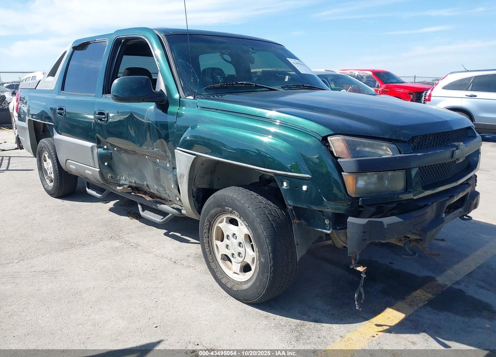 2002 CHEVROLET AVALANCHE 1500 VIN: 3GNEK13T12G184494