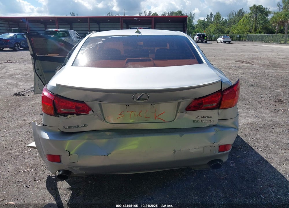 2008 LEXUS IS 250 VIN: JTHBK262382061509