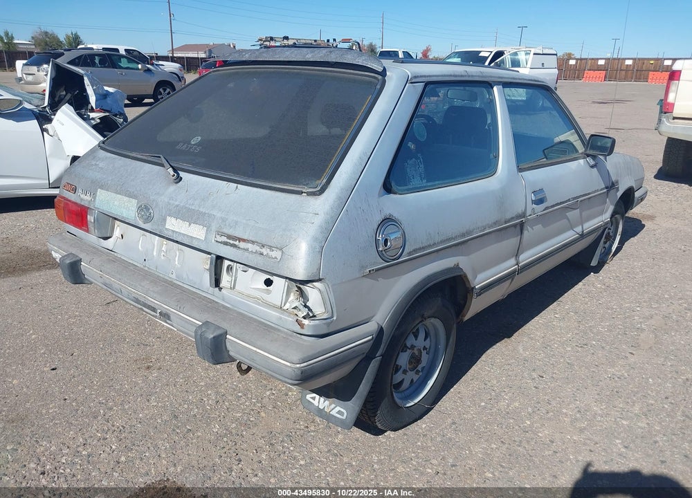 1984 SUBARU GL 4WD VIN: JF2AF53B7EE119463