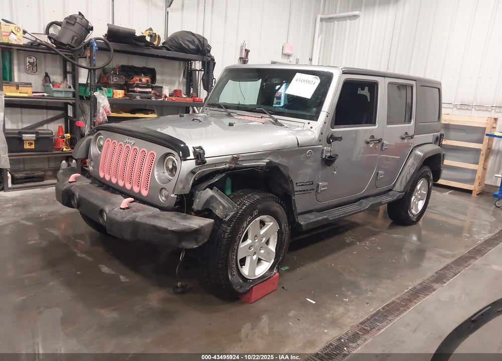 2014 JEEP WRANGLER UNLIMITED SPORT VIN: 1C4BJWDG7EL312368