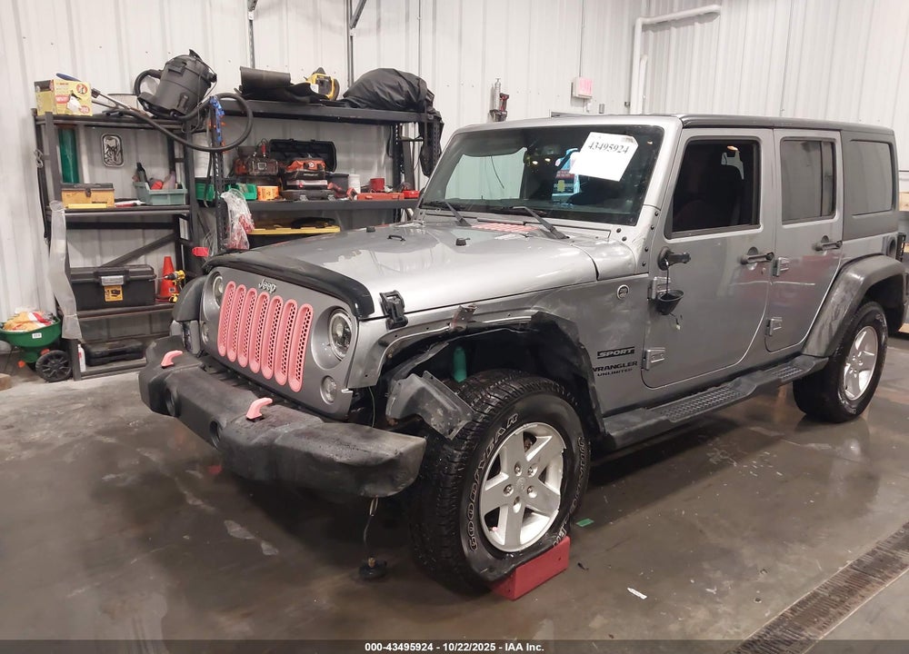 2014 JEEP WRANGLER UNLIMITED SPORT VIN: 1C4BJWDG7EL312368
