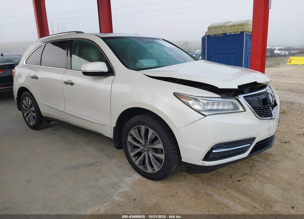2014 ACURA MDX TECHNOLOGY PACKAGE VIN: 5FRYD4H45EB018717