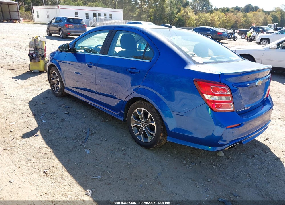 2017 CHEVROLET SONIC LT AUTO VIN: 1G1JD5SB3H4158513