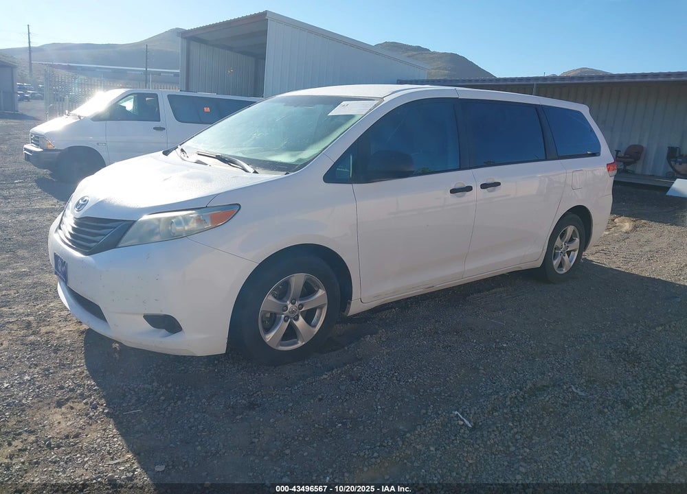 2013 TOYOTA SIENNA L V6 7 PASSENGER VIN: 5TDZK3DC4DS357028