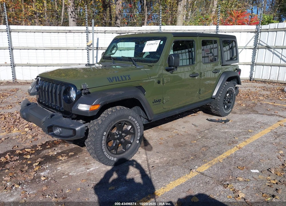 2021 JEEP WRANGLER UNLIMITED WILLYS SPORT 4X4 VIN: 1C4HJXDG5MW512369