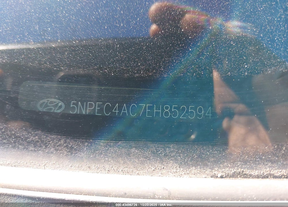 2014 HYUNDAI SONATA LIMITED VIN: 5NPEC4AC7EH852594