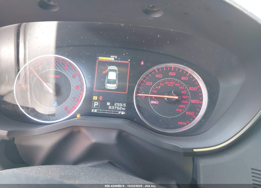 2019 SUBARU IMPREZA 2.0I SPORT VIN: 4S3GKAM66K3601072