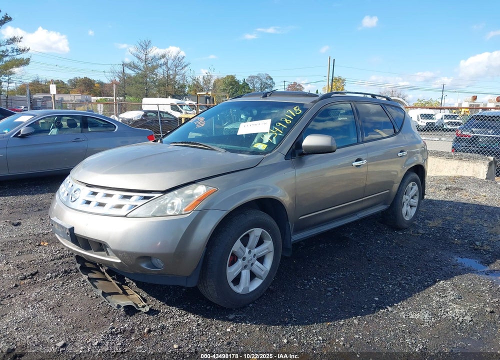 2003 NISSAN MURANO VIN: JN8AZ08W03W237371