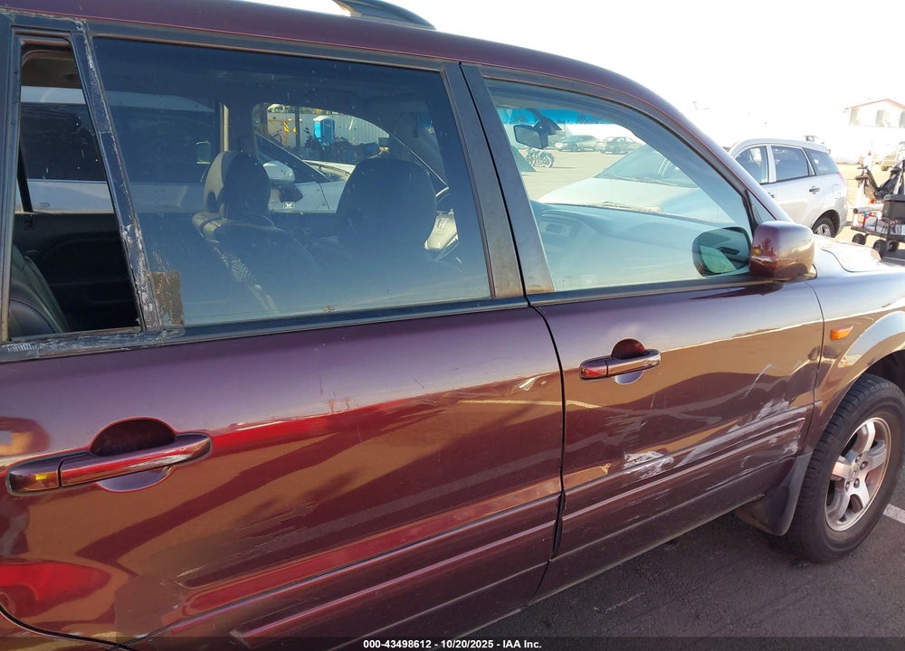 2007 HONDA PILOT EX-L VIN: 2HKYF18627H535599