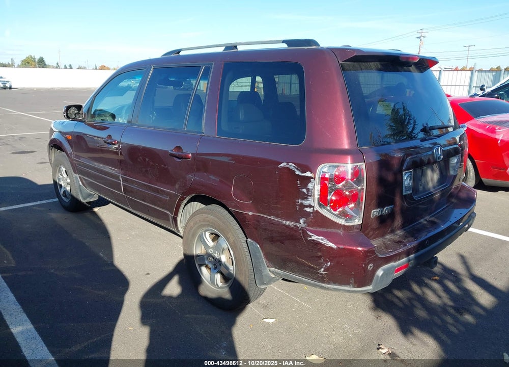 2007 HONDA PILOT EX-L VIN: 2HKYF18627H535599